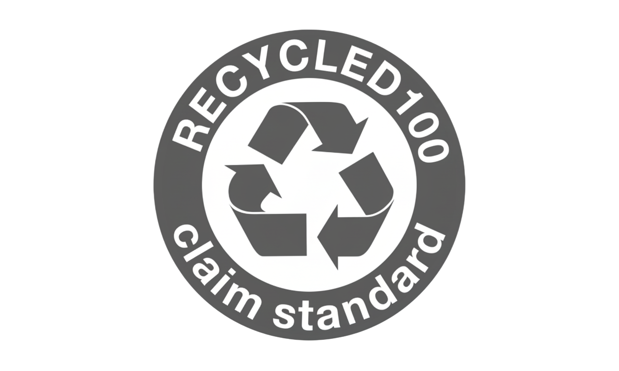 Recycled Claim Standard 100 certification logo